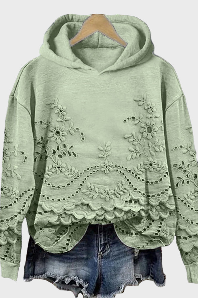 Sara | Sweat Com Detalhe Floral