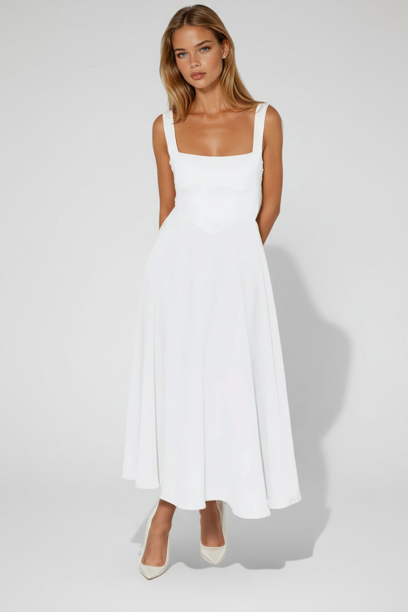 Marlene | Vestido Elegante de Alças