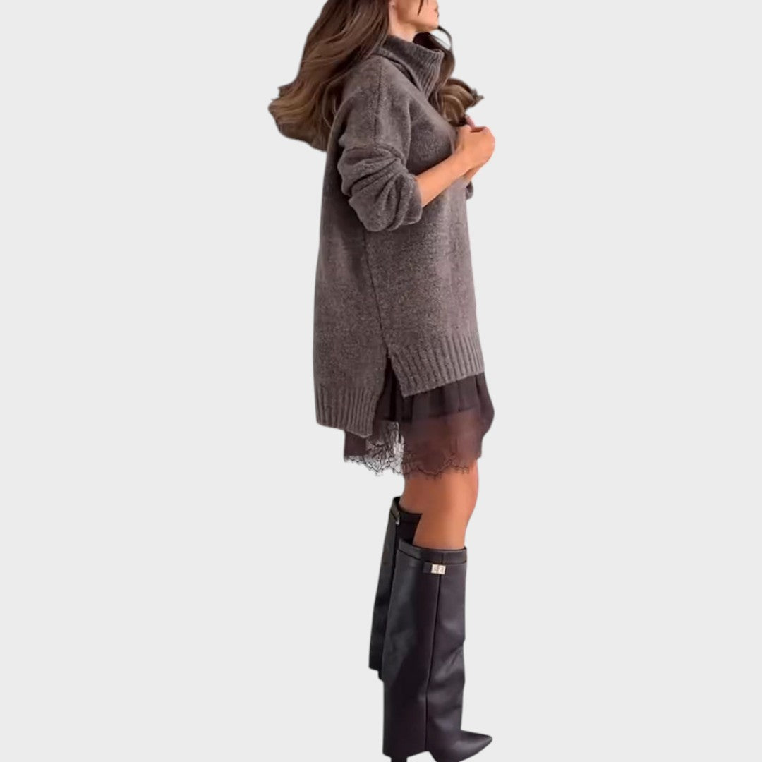Dulce | Conjunto de Vestido com Camisola de Lã