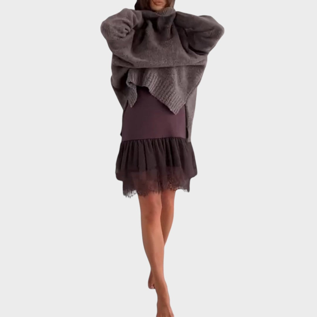 Dulce | Conjunto de Vestido com Camisola de Lã