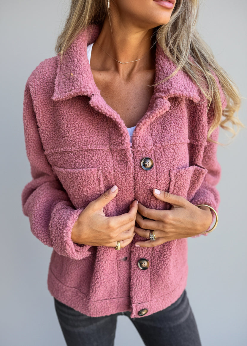 Ângela | Casaco Curto com Pelo