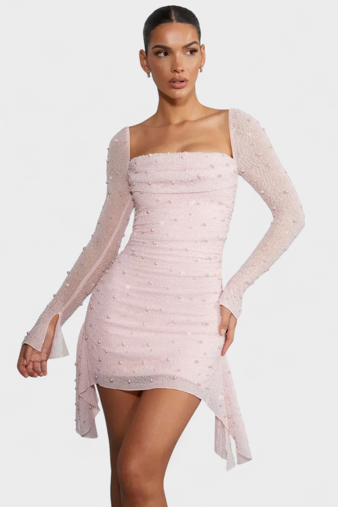 Maria | Vestido Brilhante com Renda