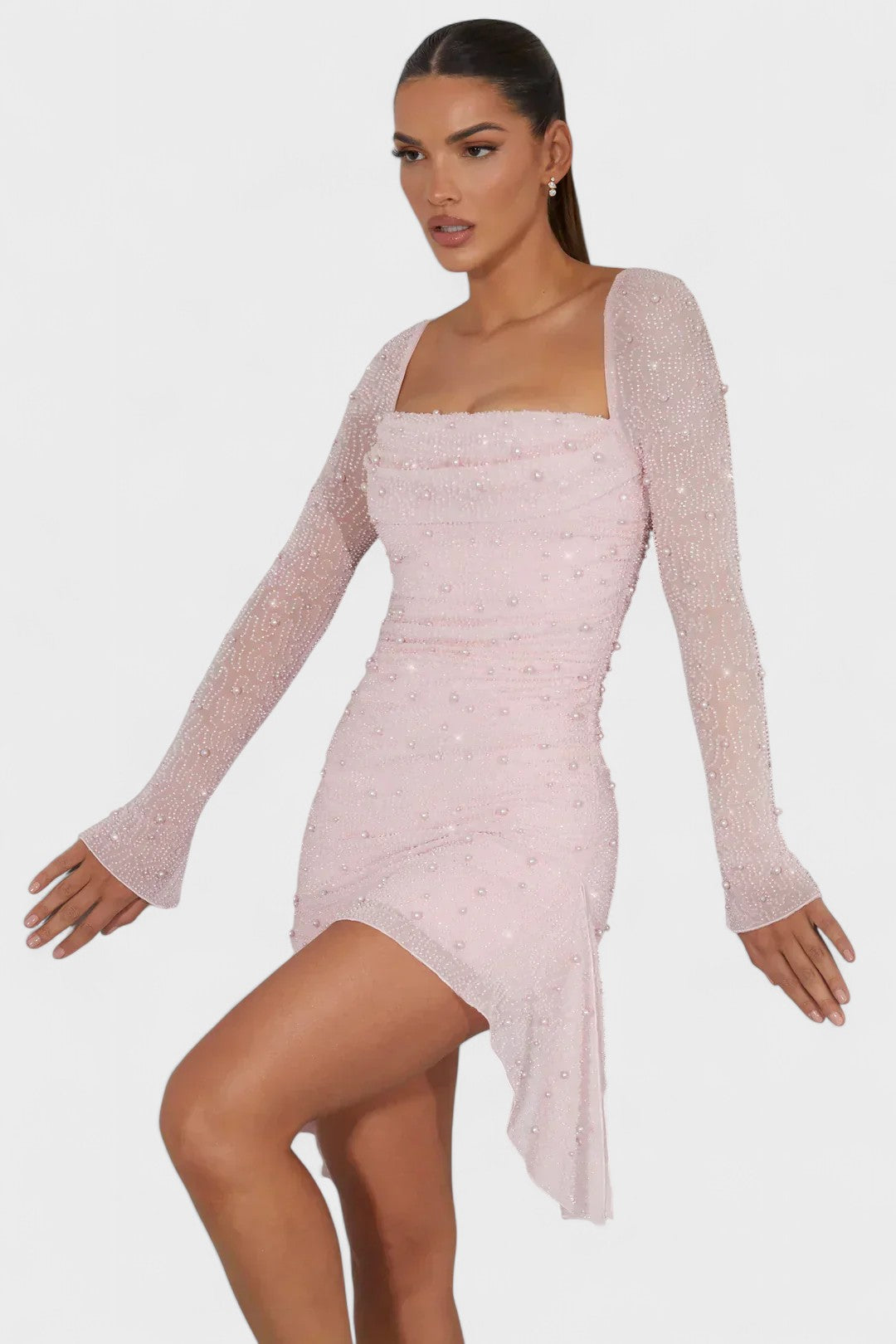 Maria | Vestido Brilhante com Renda