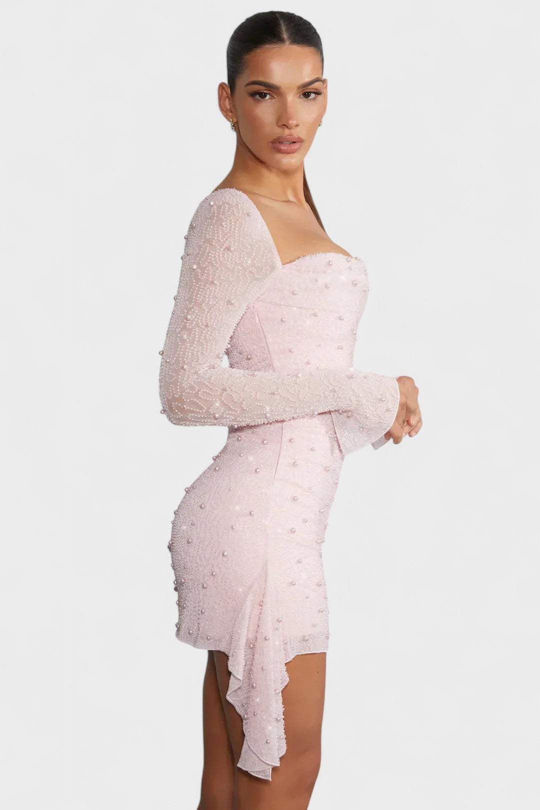 Maria | Vestido Brilhante com Renda