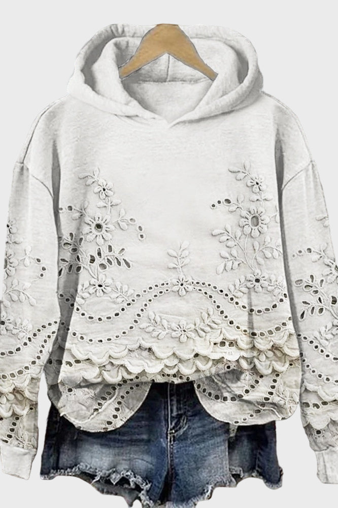 Sara | Sweat Com Detalhe Floral
