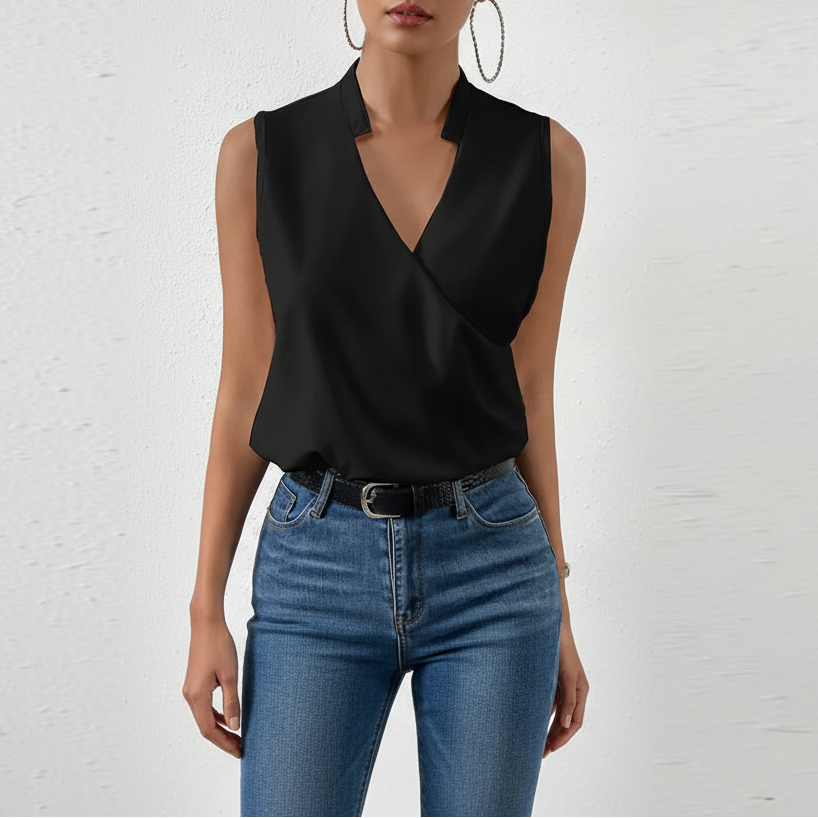 Bianca | Blusa Curta sem Mangas