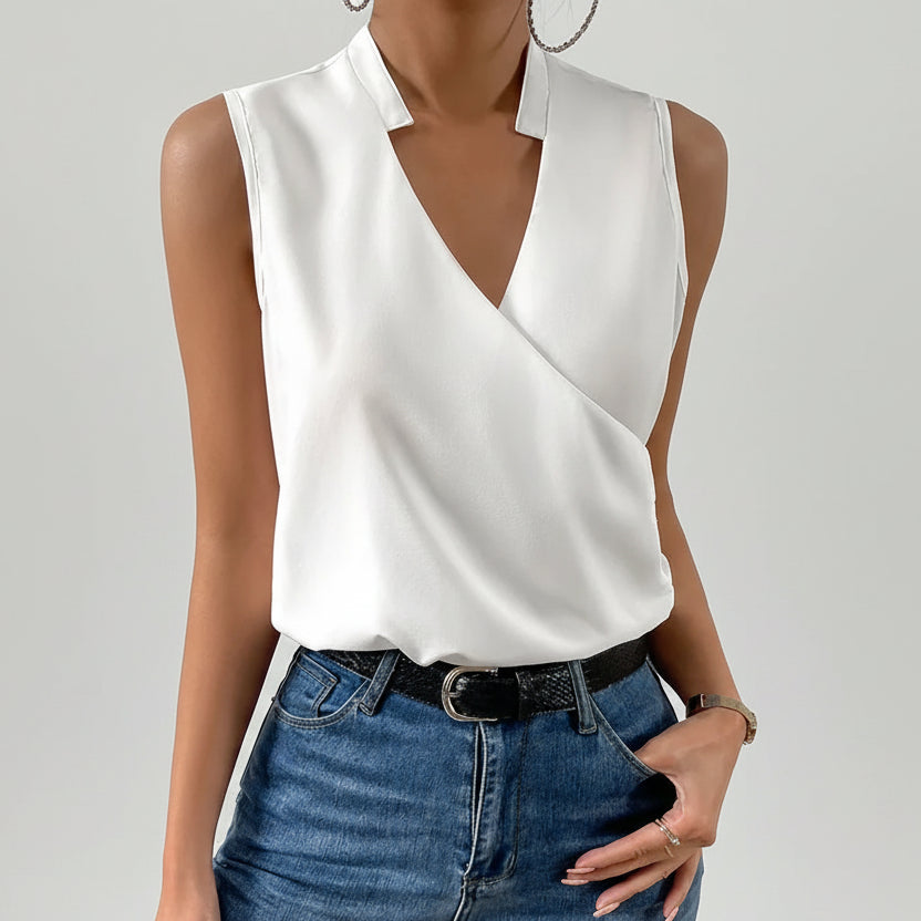 Bianca | Blusa Curta sem Mangas