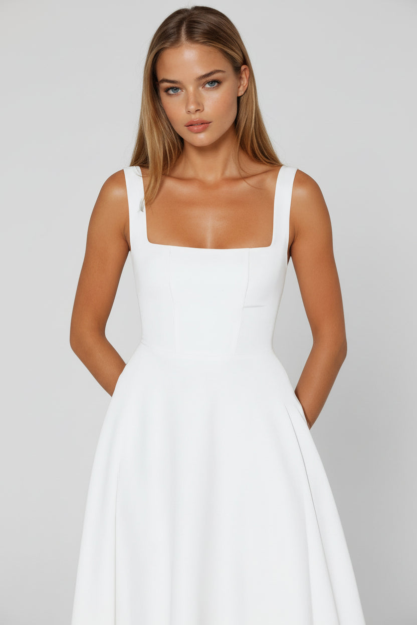 Marlene | Vestido Elegante de Alças