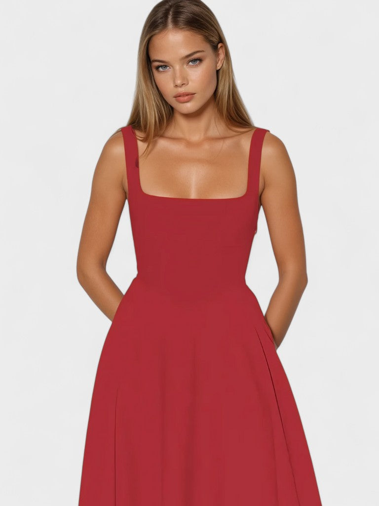 Marlene | Vestido Elegante de Alças
