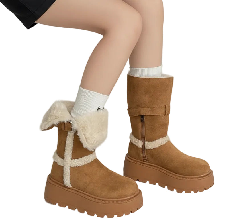 Lia | Botas em Pantufas com Pelo Interior