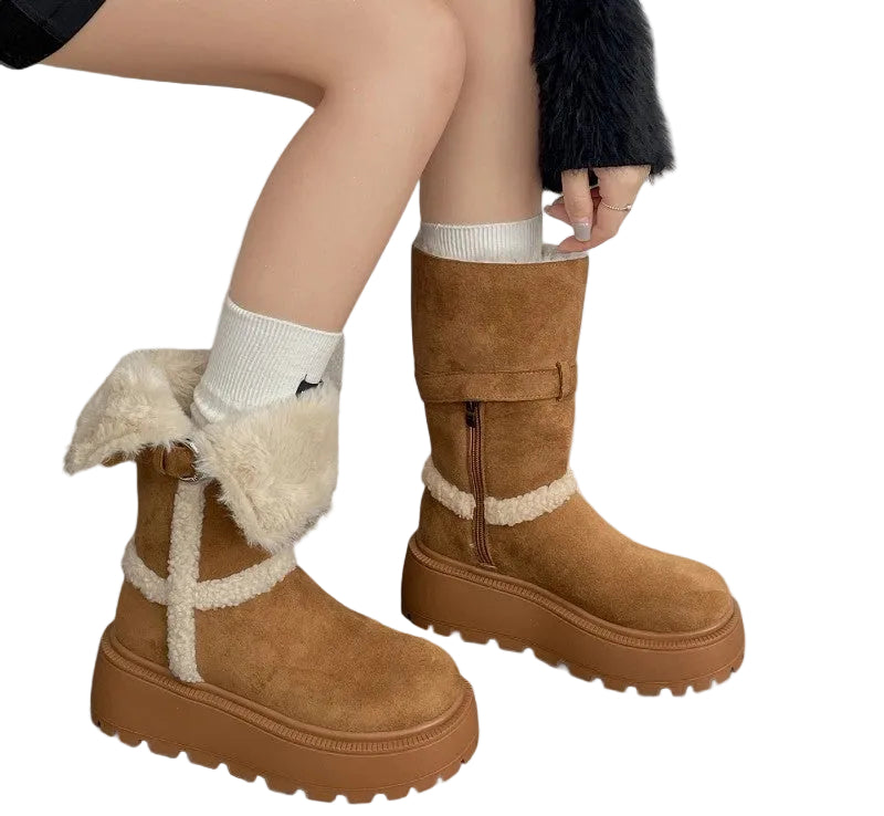Lia | Botas em Pantufas com Pelo Interior