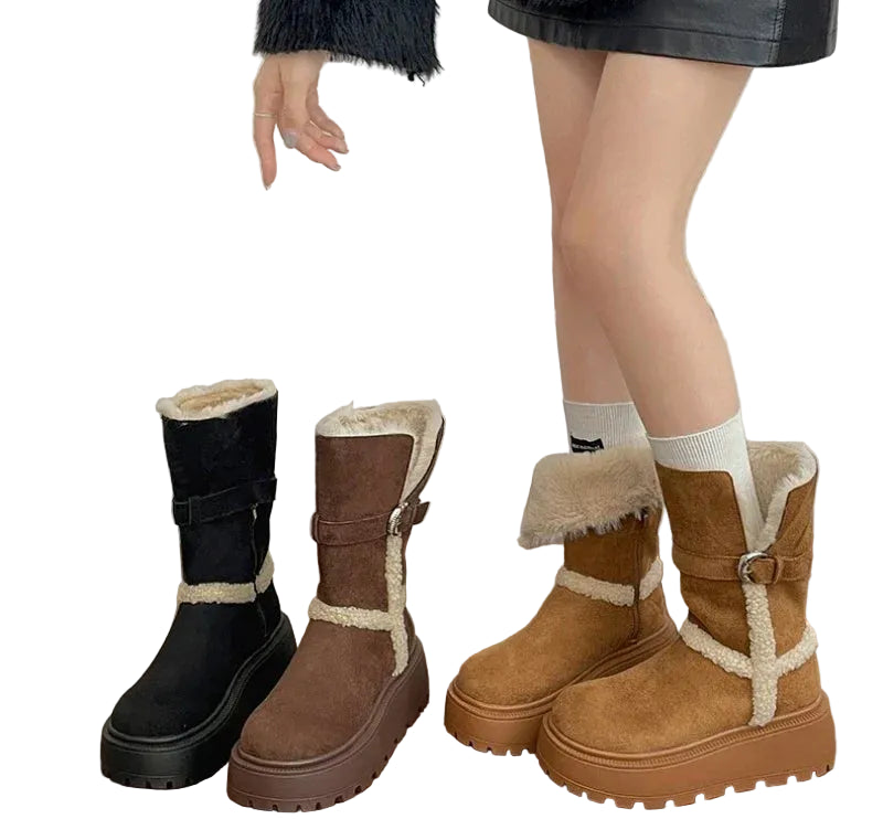 Lia | Botas em Pantufas com Pelo Interior