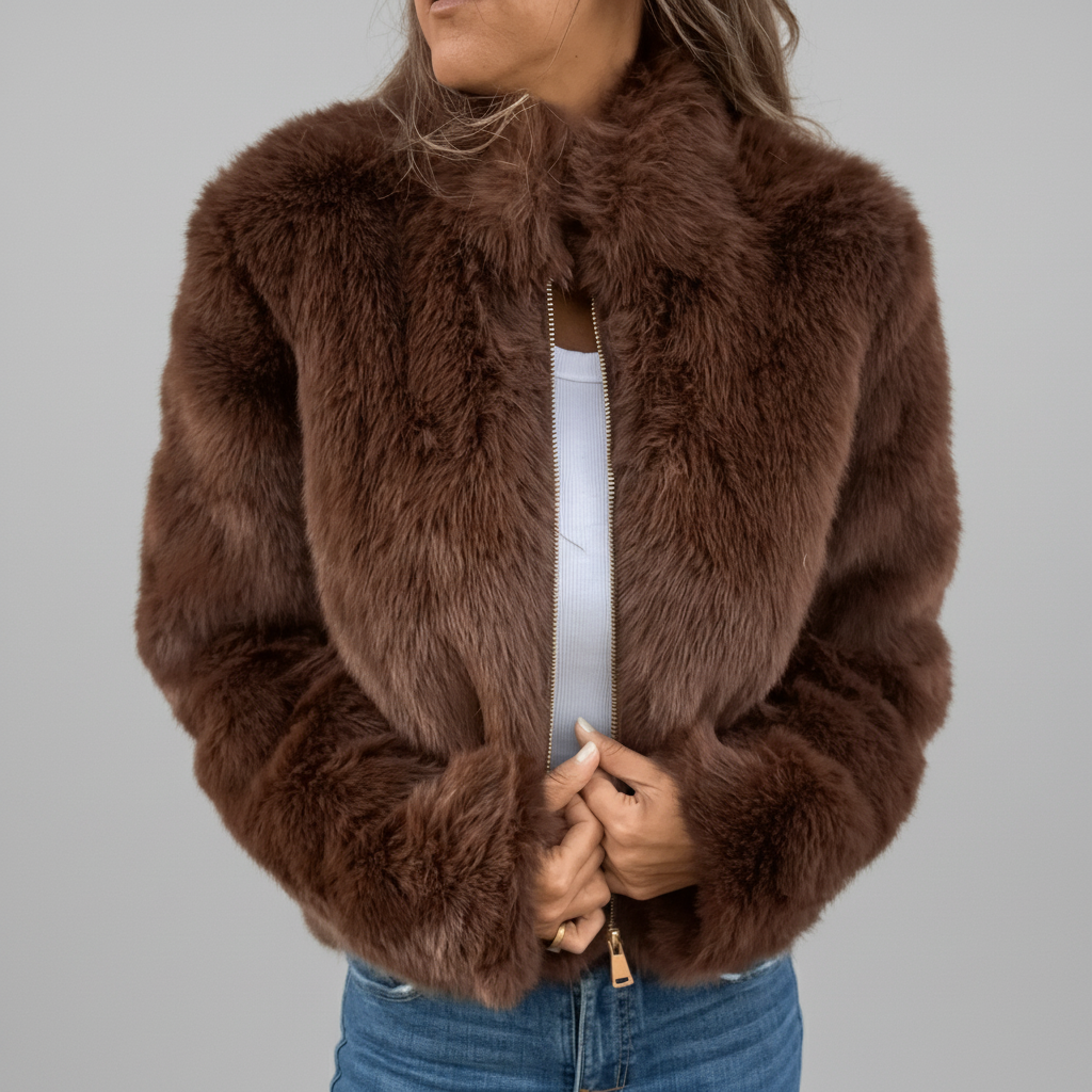 Ângélica | Casaco Curto de Pelo