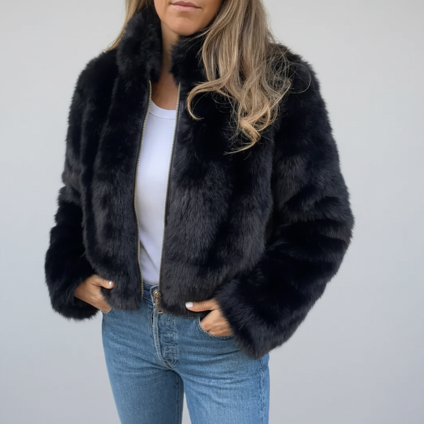 Ângélica | Casaco Curto de Pelo