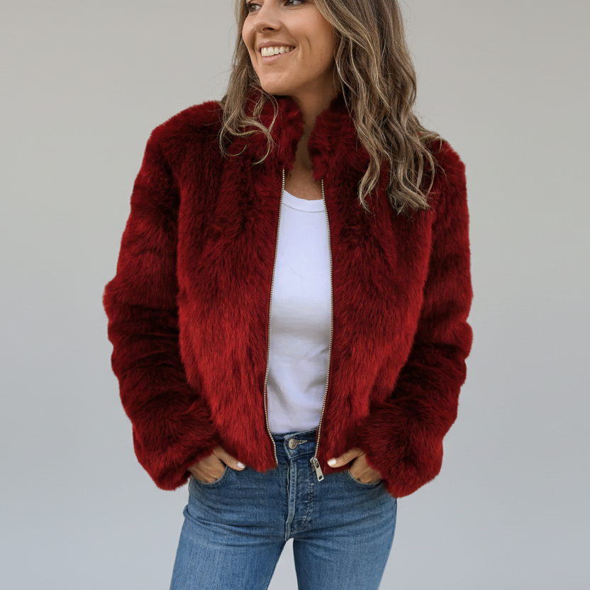 Ângélica | Casaco Curto de Pelo