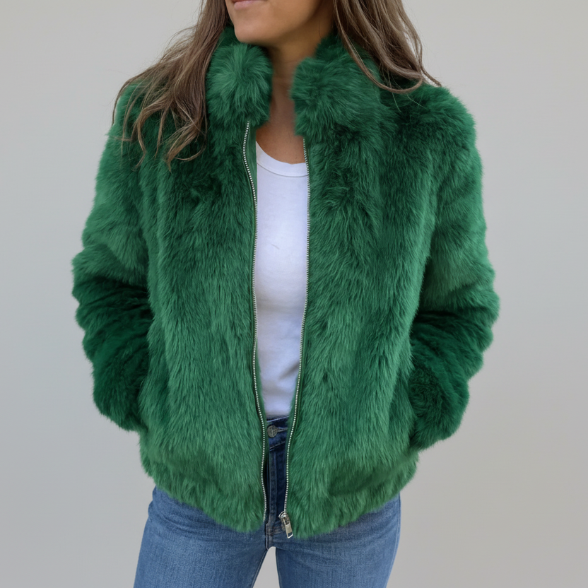 Ângélica | Casaco Curto de Pelo