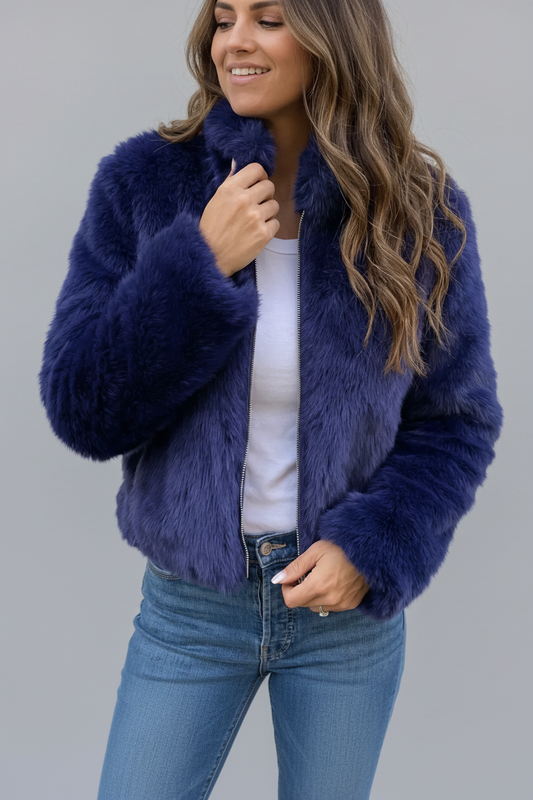 Ângélica | Casaco Curto de Pelo