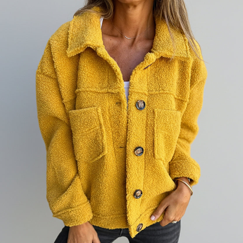 Ângela | Casaco Curto com Pelo