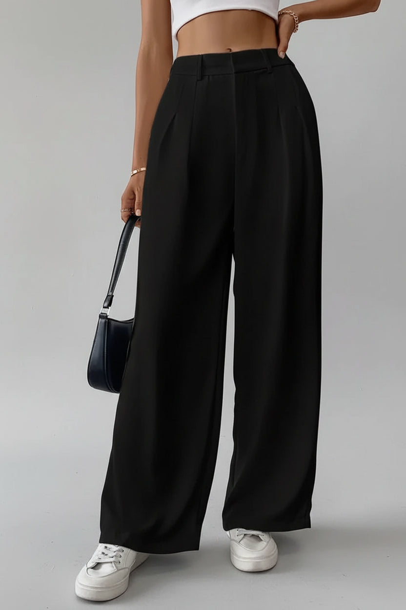 Ema | Calças Wide-Leg Elegantes